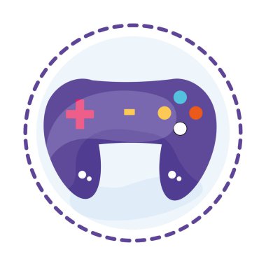 Isolated colored videogame toy icon Flat design Vector illustration