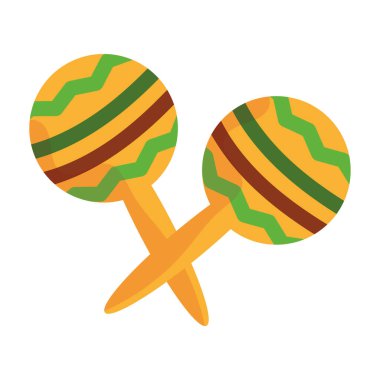 İzole edilmiş marakas simgesi Müzik Aracı İllüstrasyonuName