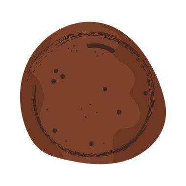 İzole edilmiş renkli çikolata şekeri taslak ikonu Vektör illüstrasyonu