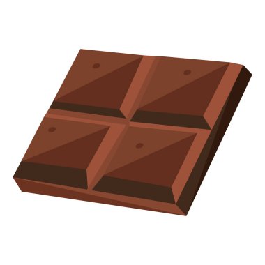 Ayrı renkte çikolatalı şeker taşıyıcı illüstrasyonu