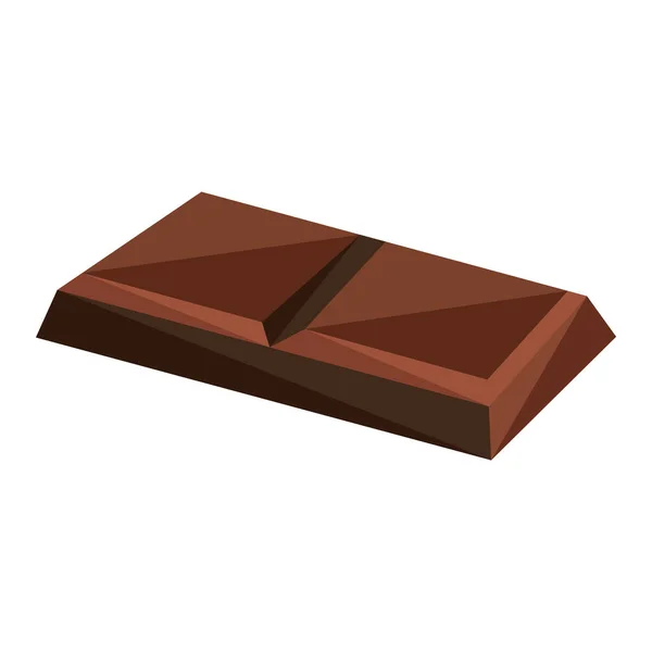 Isolerad Färgad Choklad Godis Bar Vektor Illustration — Stock vektor