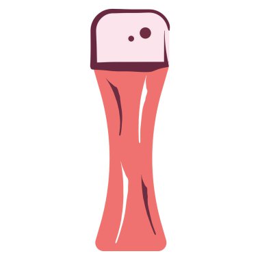 Köpük ikon Vektör illüstrasyonlu izole edilmiş renkli bira bardağı