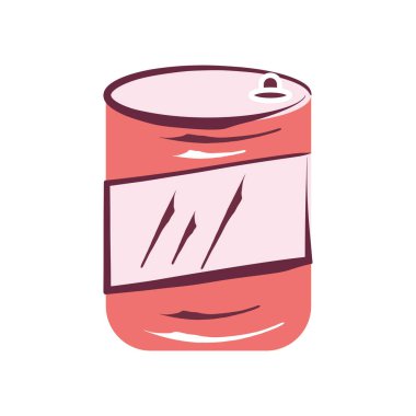 İzole edilmiş bira kutusu ikonu Vektör illüstrasyonuName