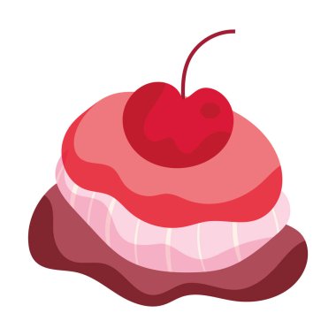 Isolated colored ice cream sketch icon Vector illustration