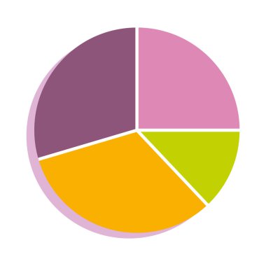 Renkli iş grafiği ikonu Vektör illüstrasyonuName