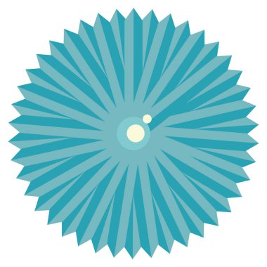 İzole edilmiş renkli doğum günü partisi süsü ikonu Vektör illüstrasyonu