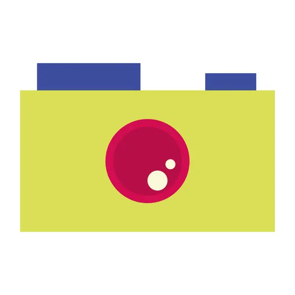 Isolated Colored Photography Camera Icon Vector Illustration — Stock Vector