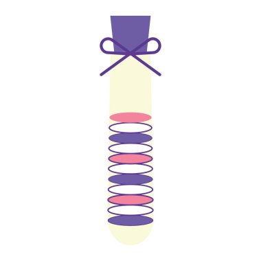 Renkli doğum günü şekeri ikonu Vektör illüstrasyonuName