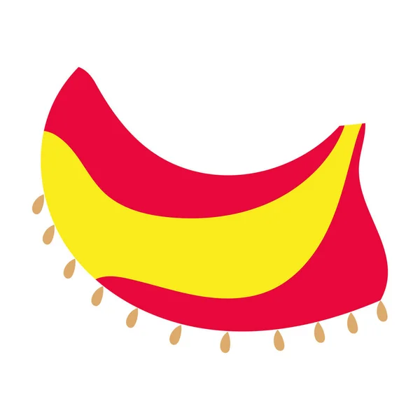 Bandeira Isolada Espanha Com Efeito Onda Ilustração Vetorial —  Vetores de Stock