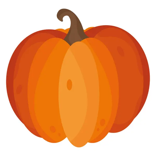 Isolated Colored Autumn Pumpkin Image Vector Illustration — Stock Vector