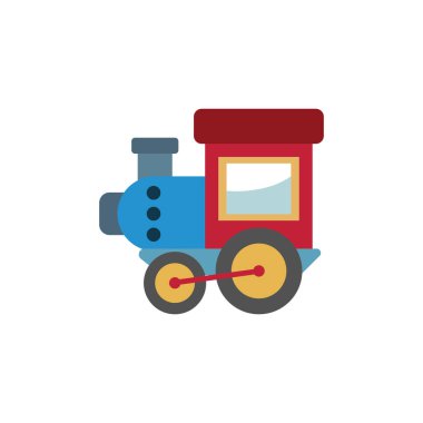 Isolated colored train toy icon Flat design Vector illustration