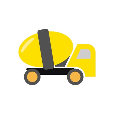 Isolated colored truck toy icon Flat design Vector illustration