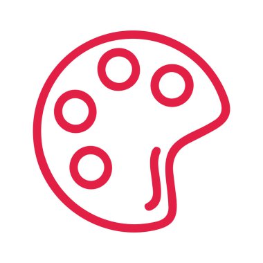 Pizza dilimi taslak ikonu. Vektör illüstrasyonu