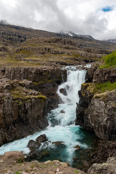 Vattenfallet Nykurhylsfoss Även Känt Som Sveinsstekksfoss Sydöstra Island — Stockfoto
