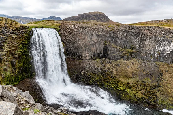 Svodufoss Vízesés Snaefellsnes Félszigeten Nyugat Izland — Stock Fotó