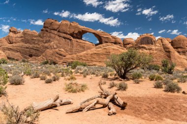 Utah 'taki Arches Ulusal Parkı' nda Skyline Kemeri