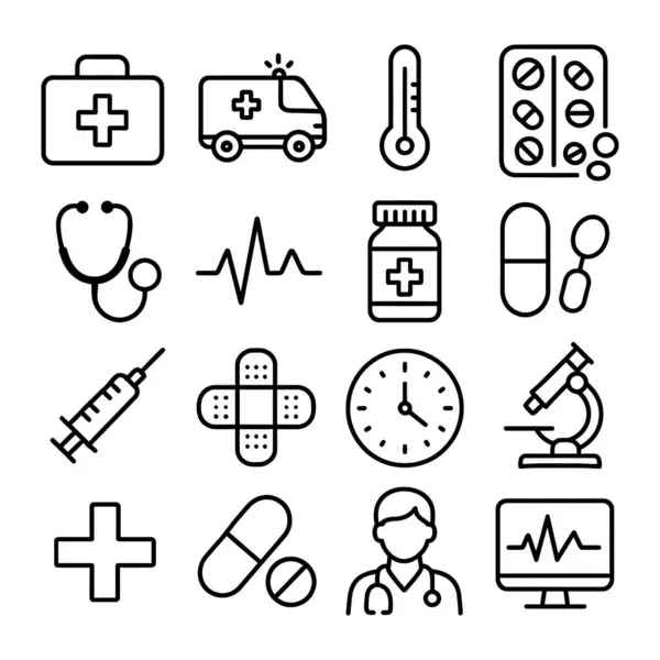 Tıbbi ve Sağlık Simgeleri: Sağlık Hizmetleri için Temel Vektör Tasarım Elementleri