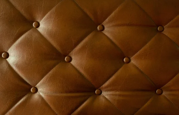 Textura Del Sofá Marrón Primer Plano Sofá Diseño Lujo Fondo — Foto de Stock