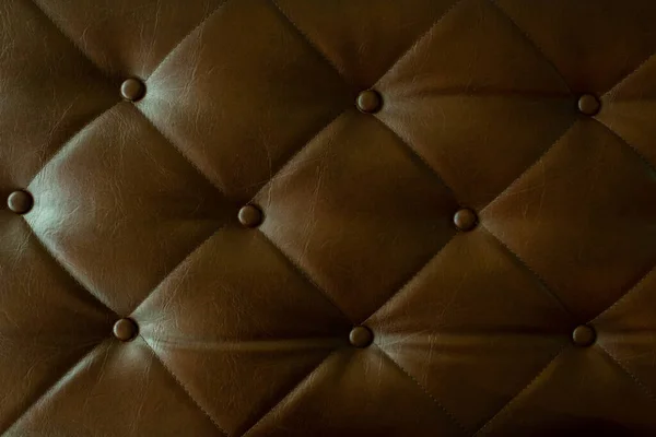 褐色沙发质感 紧凑型沙发 豪华设计 皮肤背衬 — 图库照片