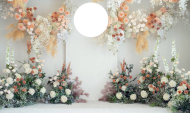 güzel çiçek arkaplanı, renkli doğa