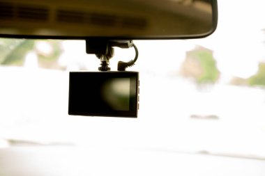 Arka tarafları bulanık araba kamerası