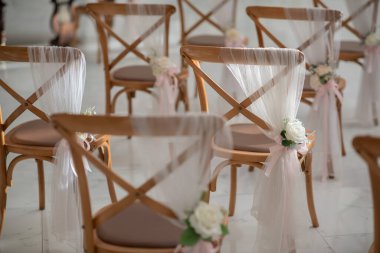 Düğün sandalyesi dekorasyonu, etkinlik sandalyesi