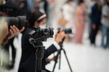 Video kamera, kameraman yakın çekim, kameraman, film