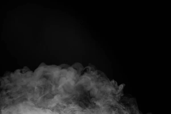 white smoke with black background, cloud