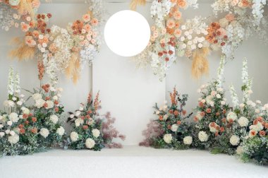 güzel çiçek arkaplanı, renkli doğa