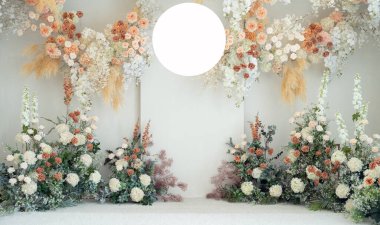 güzel çiçek arkaplanı, renkli doğa