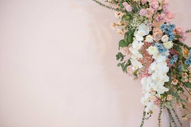 wedding flower backdrop background, luxury, Made by AI,Artificial intelligenc