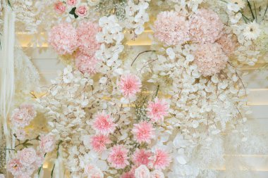 düğün çiçeği arkaplanı, renkli arka plan, taze gül, bir demet flowe