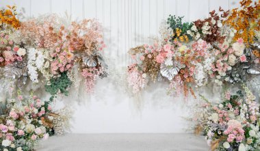 güzel çiçek arkaplanı, renkli doğa