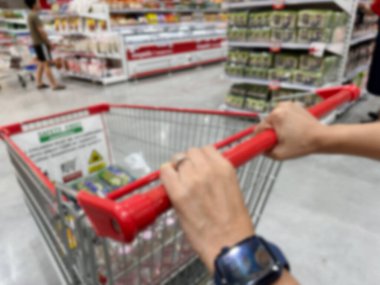 Bulanık süpermarket arka grubuyla