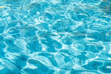 Suyun yüzeyi, mavi dalga arkaplanı