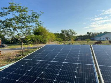 Çatıdaki güneş pilleri, powe kaydedin