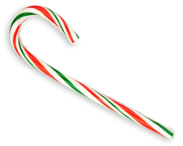 Candy Cane Couleur Traditionnelle Rayée Noël Vert Rouge Blanc Candy — Photo