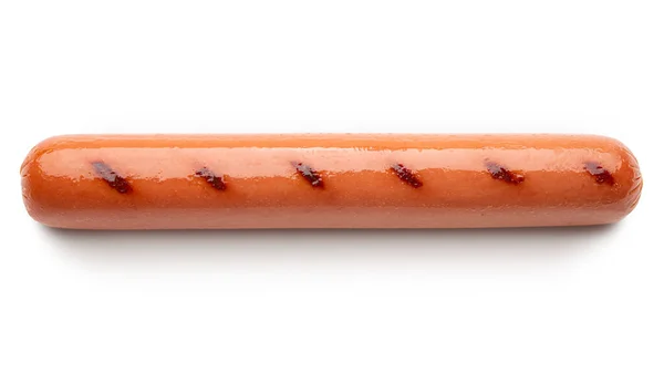 Hot Dog Pølse Eller Frankfurter Klassisk Svinekød Eller Oksekød Pølse - Stock-foto