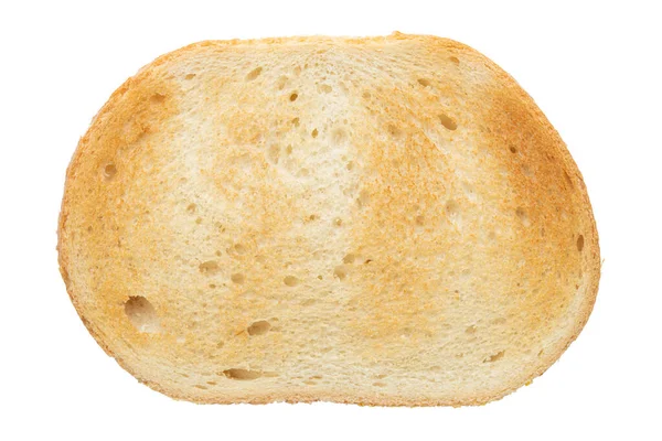 パンだ トーストはオーブンやトースターで調理した 白いパンの一部 朝の朝食を作る サンドイッチ用の白いパン カリカリローストトーストパン マクロ高解像度食品写真 隔離された背景 — ストック写真