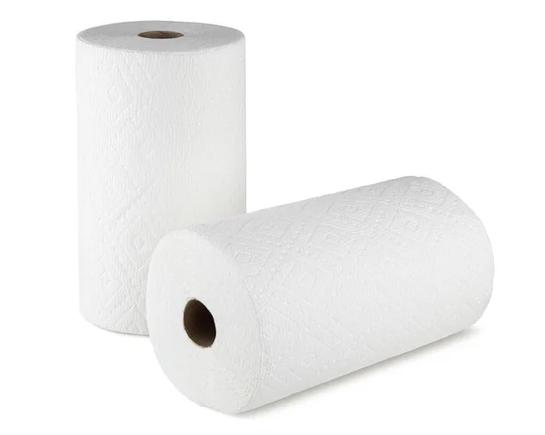 Ręcznik Papierowy Biała Rolka Papierowego Ręcznika Jednorazowe Ręczniki Miękki Ręcznik — Zdjęcie stockowe