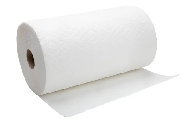 Serviette Papier Rouleau Papier Essuie Tout Blanc Serviettes Jetables Serviette — Photo