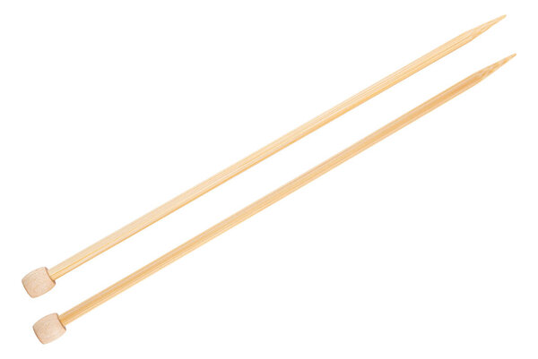 Knitting needles. Wooden bamboo needles for knitting, sewing. Handmade hobby knitting. Knitting needles good for acrylic, wool or cotton thread. Handcraft, art and craft professional tools
