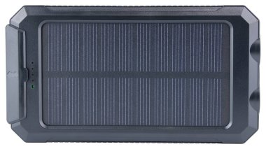 Güç bankası. Güneş enerjisi bankası güneş ışığı çıkışından şarj olabilir. Büyük kapasite güç bankası. Güneş panelleri olan el feneri. Akıllı telefon ve telefon için güç bankası USB Tip-C. Düşük pil