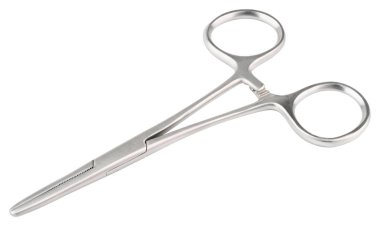 Forseps aleti. Kelly forseps makası. Paslanmaz çelik hemostatik forseps kilit kıskaçlı cerrahi forseps. Balıkçı kerpeteni kıvrımlı, düz uçlu. Balık oltası sökücü. Tıbbi araç, malzeme.