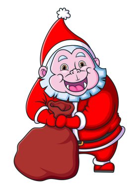 Noel Baba 'lı sevimli Yeti cücesi Noel gününde çocuklara hediye hazırlıyor.