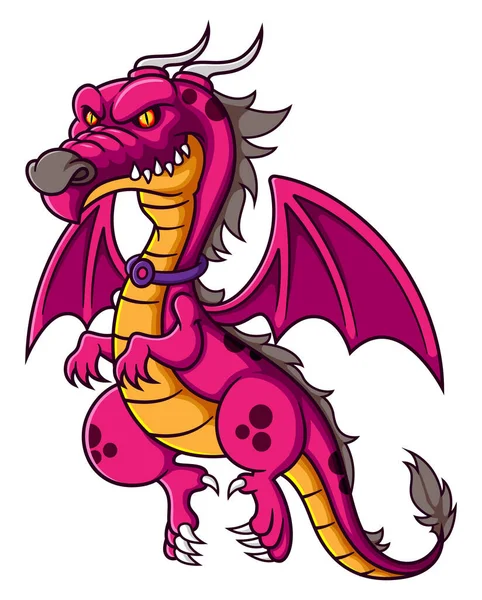 Resmin güçlü kırmızı ejderhası.