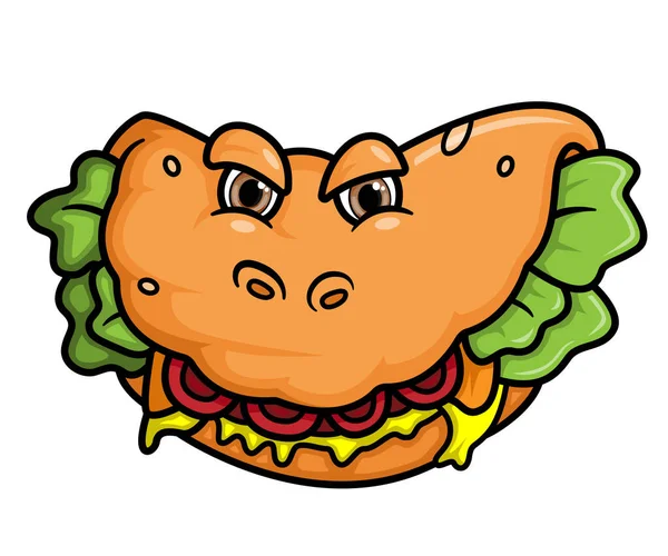 Caracter Design Mascota Picante Taco Ilustración — Vector de stock