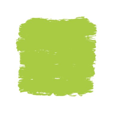 Büyük bir yeşil boya darbesi. Bir fırça ya da geniş bir kalemle çizilmiş desenli boya lekesi. Deyimin, tasarımın ya da harflerin temeli. Vektör illüstrasyonu.