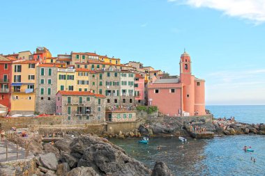 View of beautiful town Tellaro near Cinque Terre. Ligurie, Italy 06.08.2024 clipart