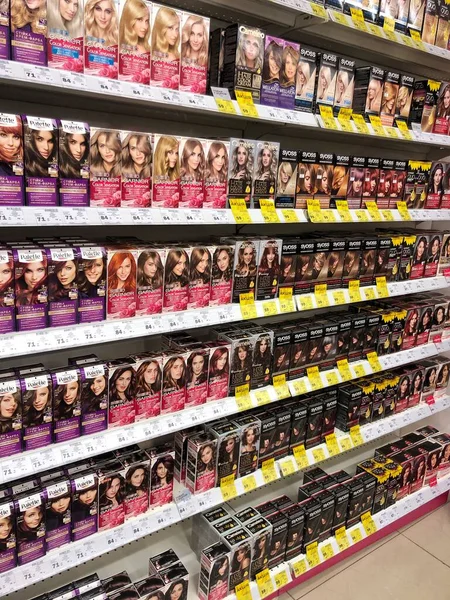 2023 Ukraine Kharkiv Cosmetics Hair Care Store Large Selection Hair —  Fotos de Stock